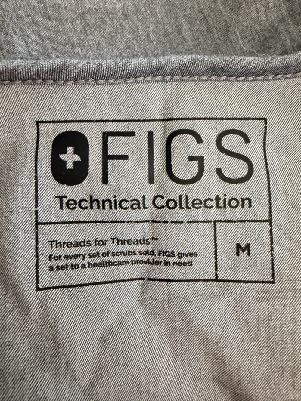 FIGS SET! Gray Catarina Scrub Top & Zamora Jogger Pants M 36508 - Picture 10 of 15